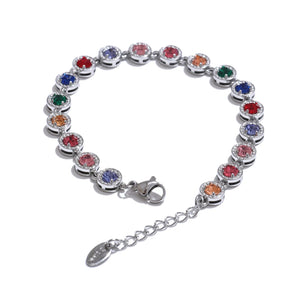 Colar ou bracelete em Aço inoxidável com Zircônia NINICE