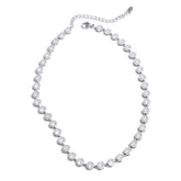 Colar ou bracelete em Aço inoxidável com Zircônia NINICE